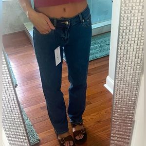 Low Rise Jeans Stretch Straight Leg Princess Polly Denim NEW 2023